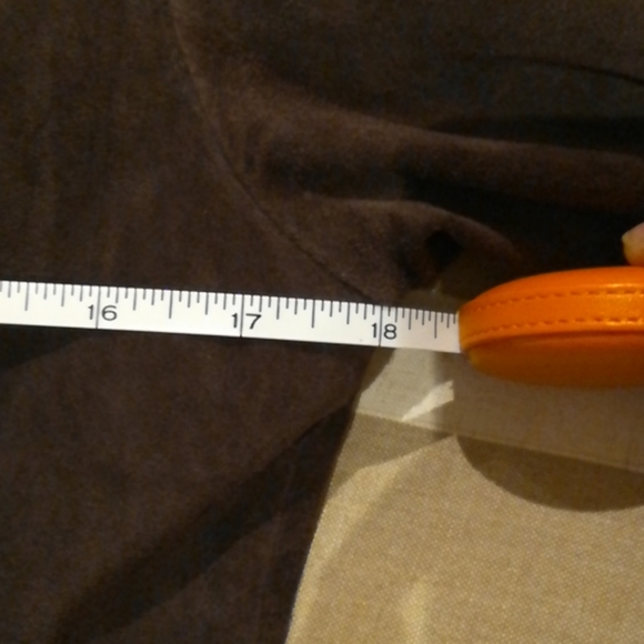 Chocolate Brown Suede Fitted Jacket - Never Worn - Picture 11 of 16